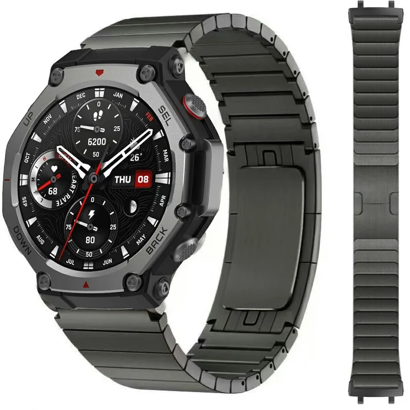Absolut Ordentlich Amazfit T-Rex 2 Metall Armband