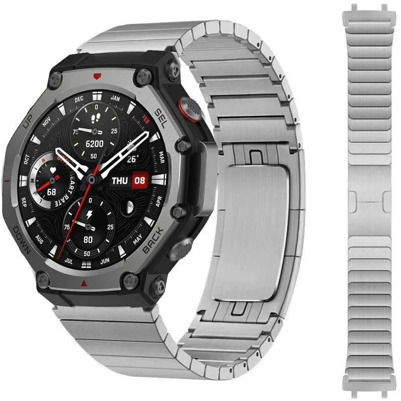 Mega Bequem Amazfit T-Rex Pro Metall Armband