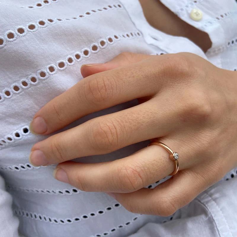 M&M Ring Modern Glam Rosegold | Modell 454