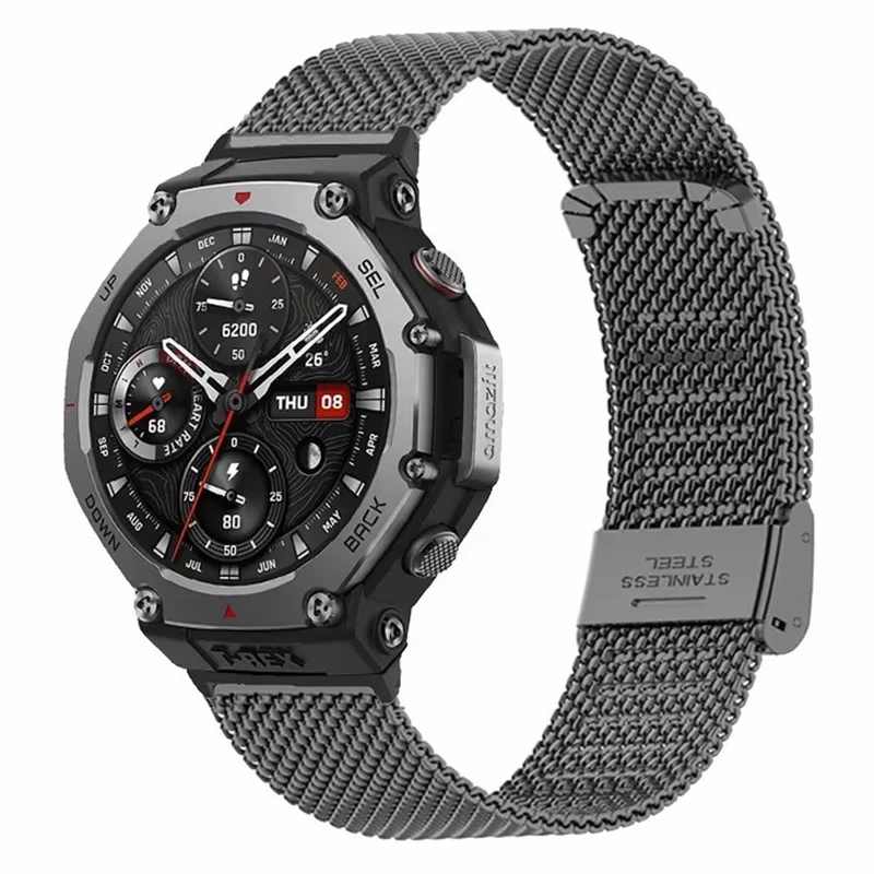 Stilvoll Amazfit T-Rex 2 Metall Armband