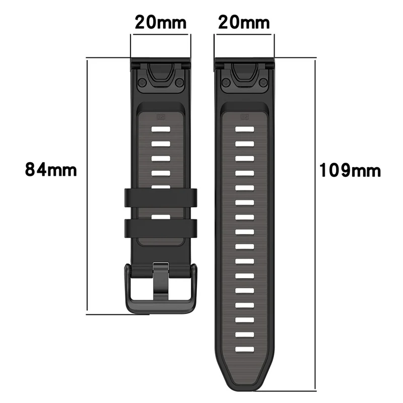 Unglaublich Widerstandsfähig Garmin Smartwatch Silikon Universell Armband