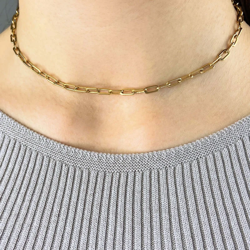 M&M Halskette Fine Line Gold | Modell 443