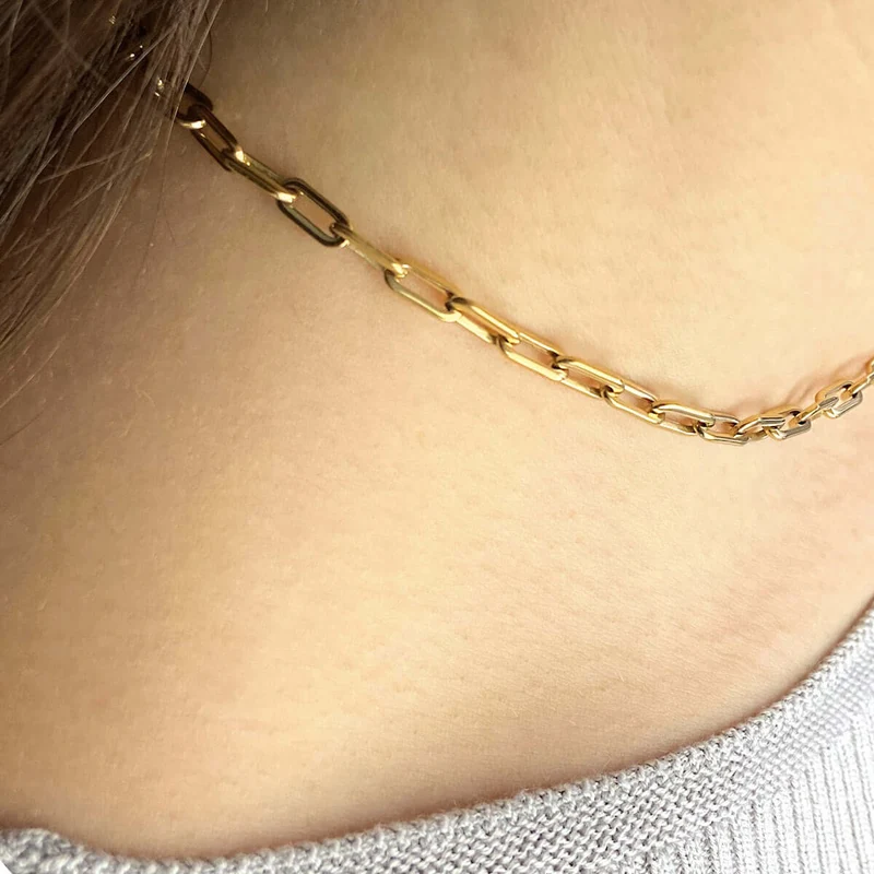 M&M Halskette Fine Line Gold | Modell 443
