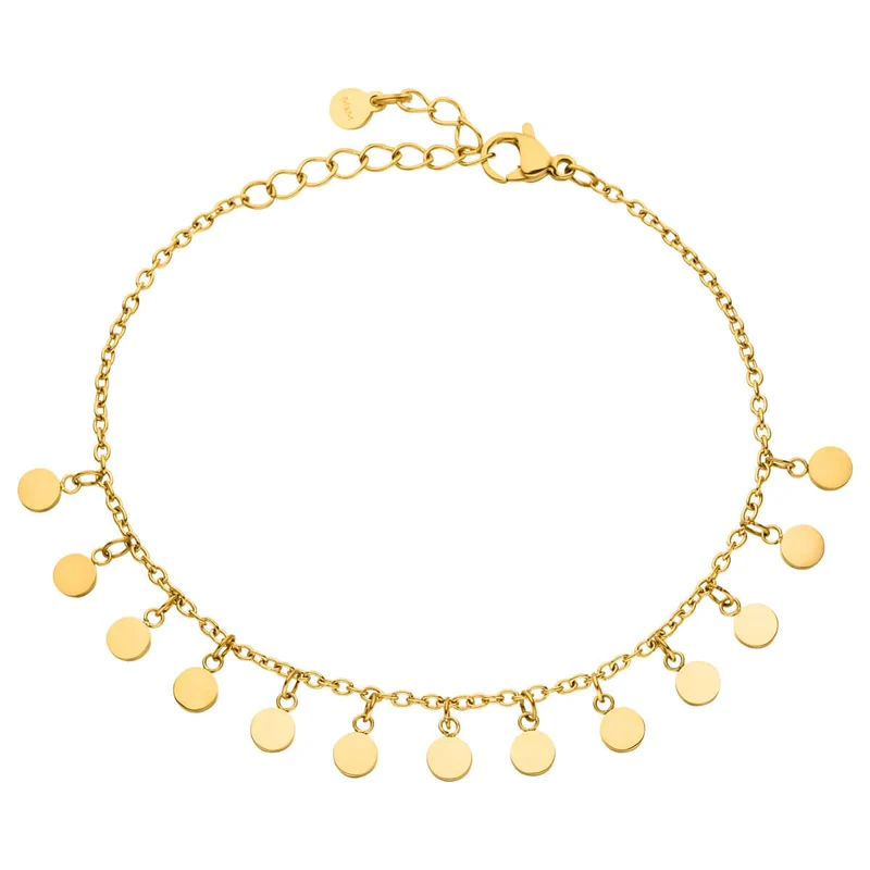 M&M Plättchen Armband Fine Line Gold | Modell 444