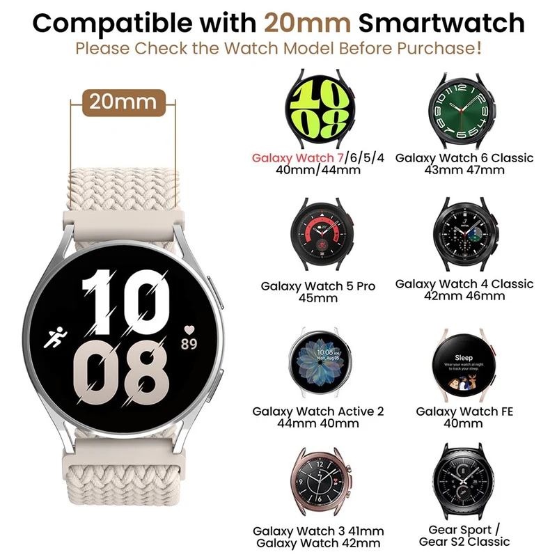 Stilvoll Samsung Smartwatch Nylon Universell Armband