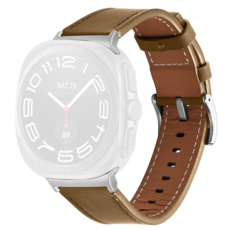 Mega Elegant Samsung Galaxy Watch Ultra (2025) 47mm / Samsung Galaxy Watch Ultra 47mm Echtes Leder Universell Armband