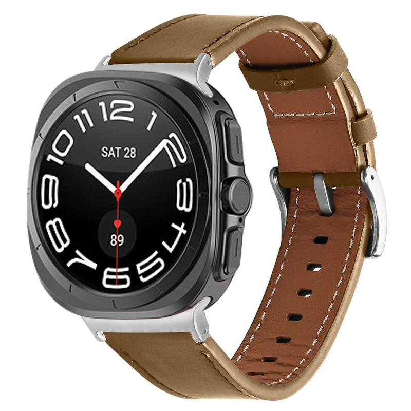 Mega Elegant Samsung Galaxy Watch Ultra (2025) 47mm / Samsung Galaxy Watch Ultra 47mm Echtes Leder Universell Armband