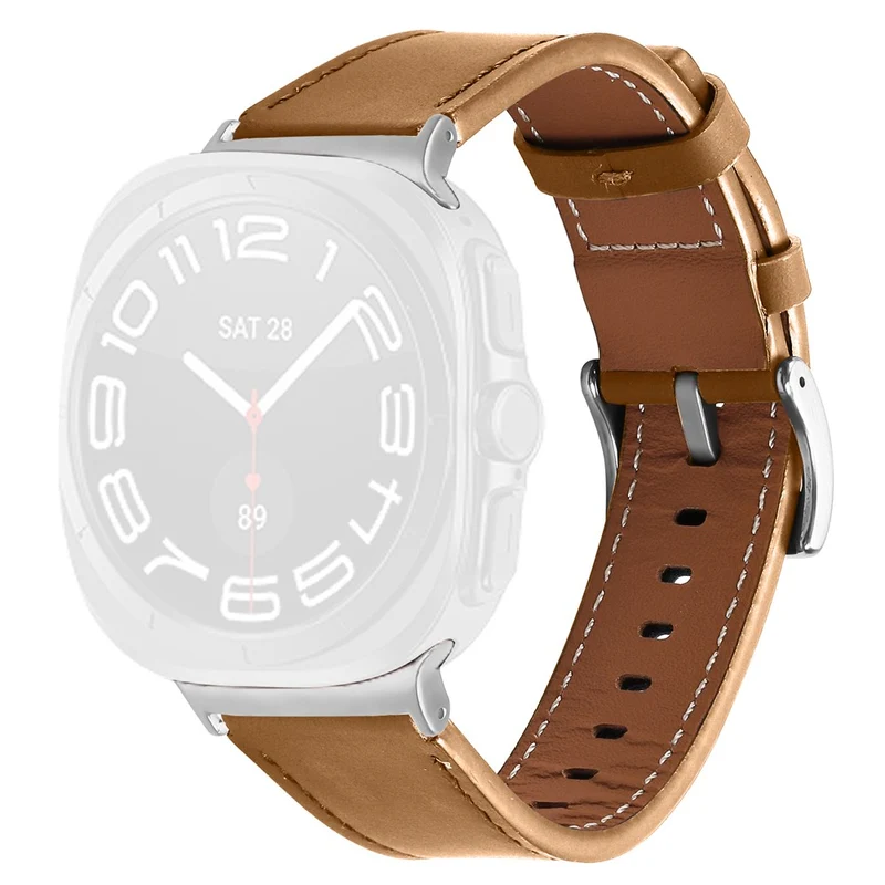 Mega Elegant Samsung Galaxy Watch Ultra (2025) 47mm / Samsung Galaxy Watch Ultra 47mm Echtes Leder Universell Armband