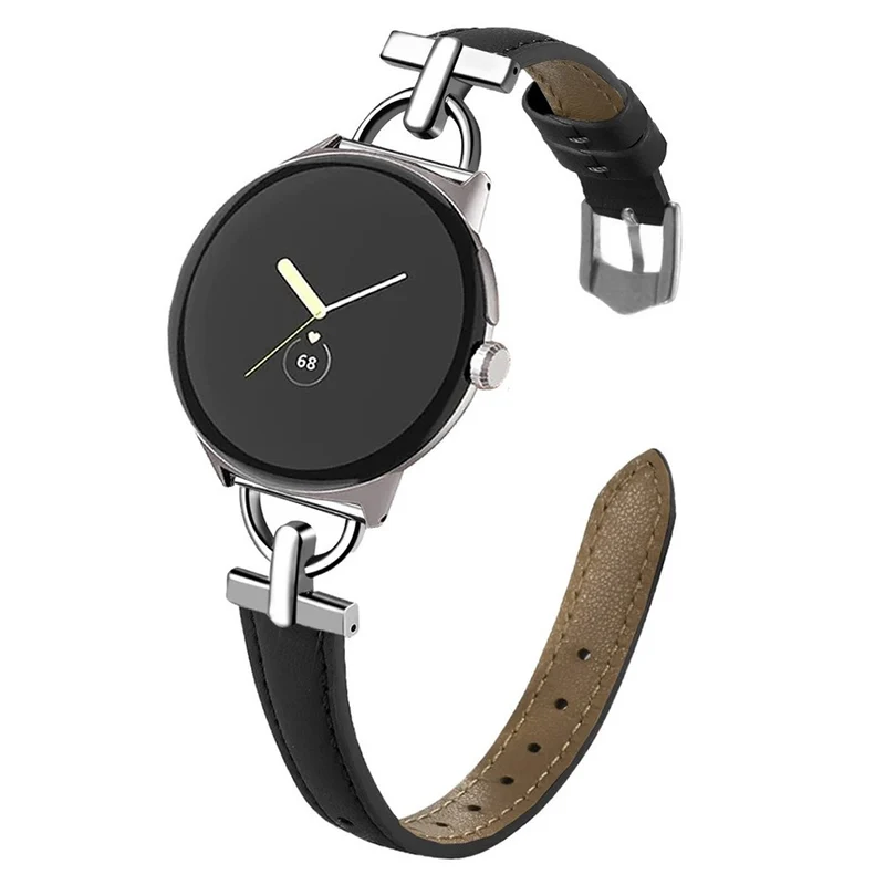 Unglaublich Widerstandsfähig Google Pixel Watch 3 XL 45mm Echtes Leder Armband