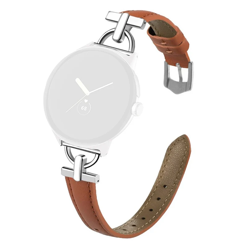Unglaublich Widerstandsfähig Google Pixel Watch 3 XL 45mm Echtes Leder Armband