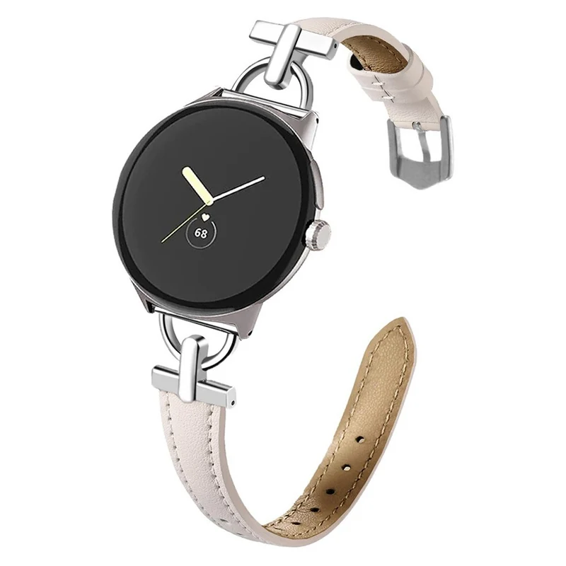 Unglaublich Widerstandsfähig Google Pixel Watch 3 XL 45mm Echtes Leder Armband