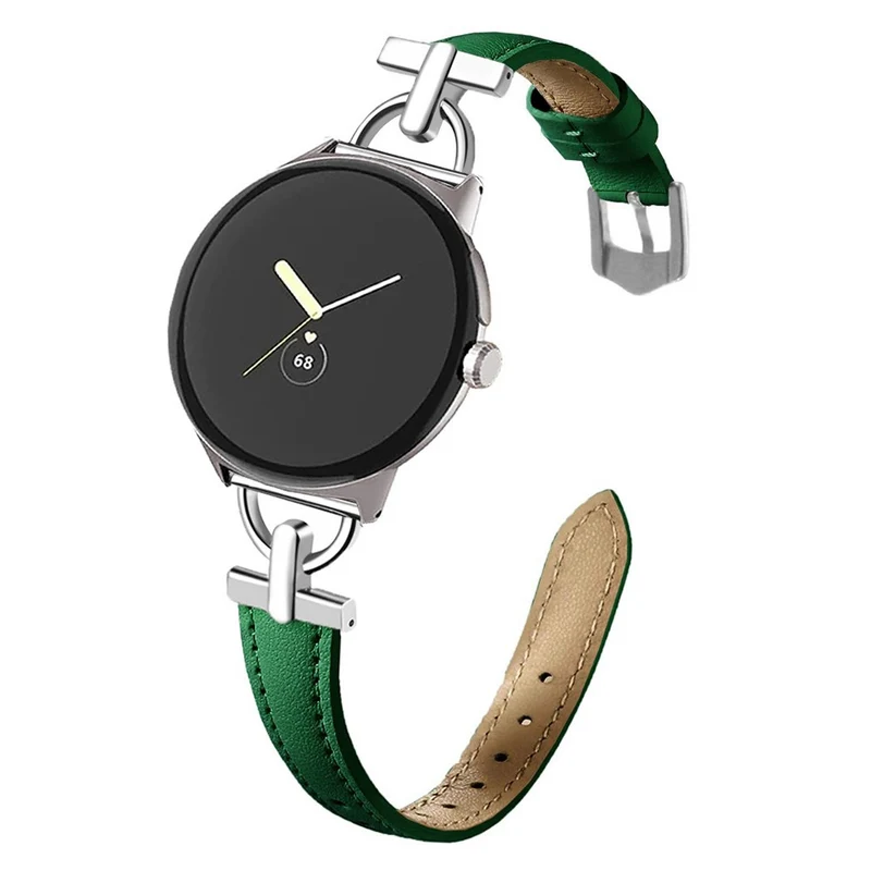 Unglaublich Widerstandsfähig Google Pixel Watch 3 XL 45mm Echtes Leder Armband
