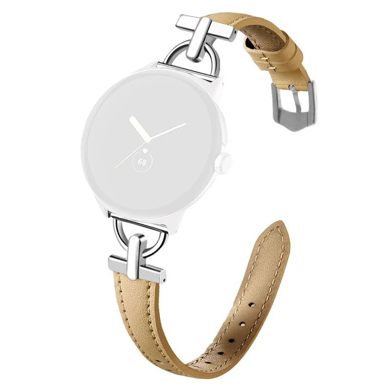 Unglaublich Widerstandsfähig Google Pixel Watch 3 XL 45mm Echtes Leder Armband