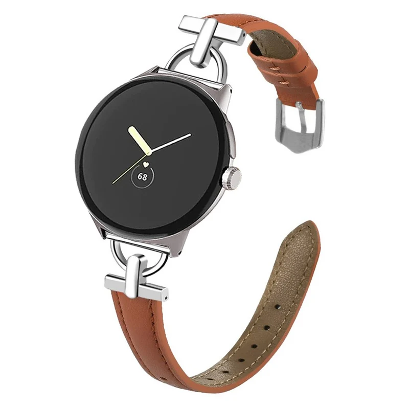 Sehr Robust Google Pixel Watch 3 41mm / Google Pixel Watch 2 Echtes Leder Universell Armband