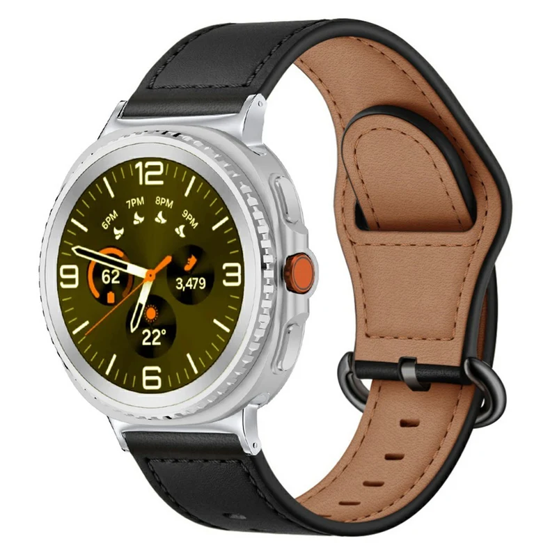 Zeitlos Samsung Galaxy Watch8 40mm / Samsung Galaxy Watch8 44mm Echtes Leder Universell Armband