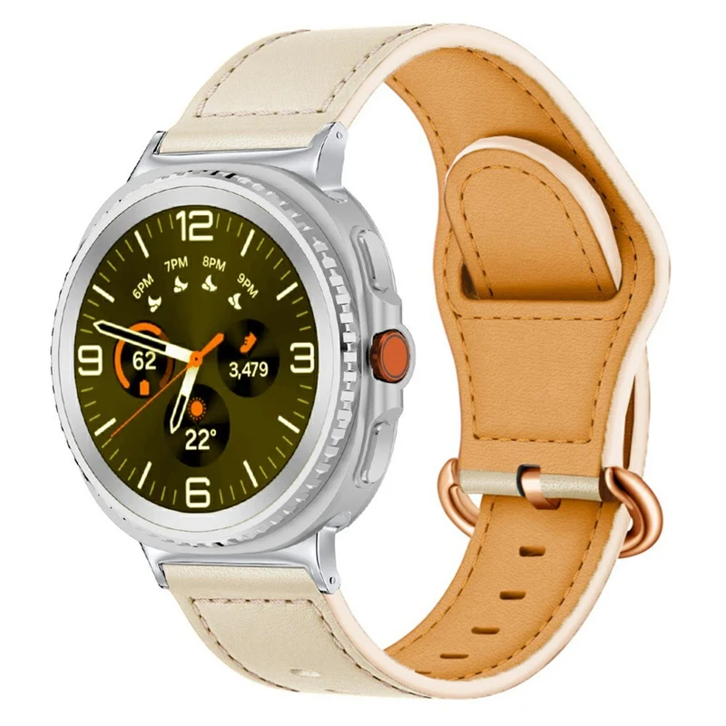 Zeitlos Samsung Galaxy Watch8 40mm / Samsung Galaxy Watch8 44mm Echtes Leder Universell Armband