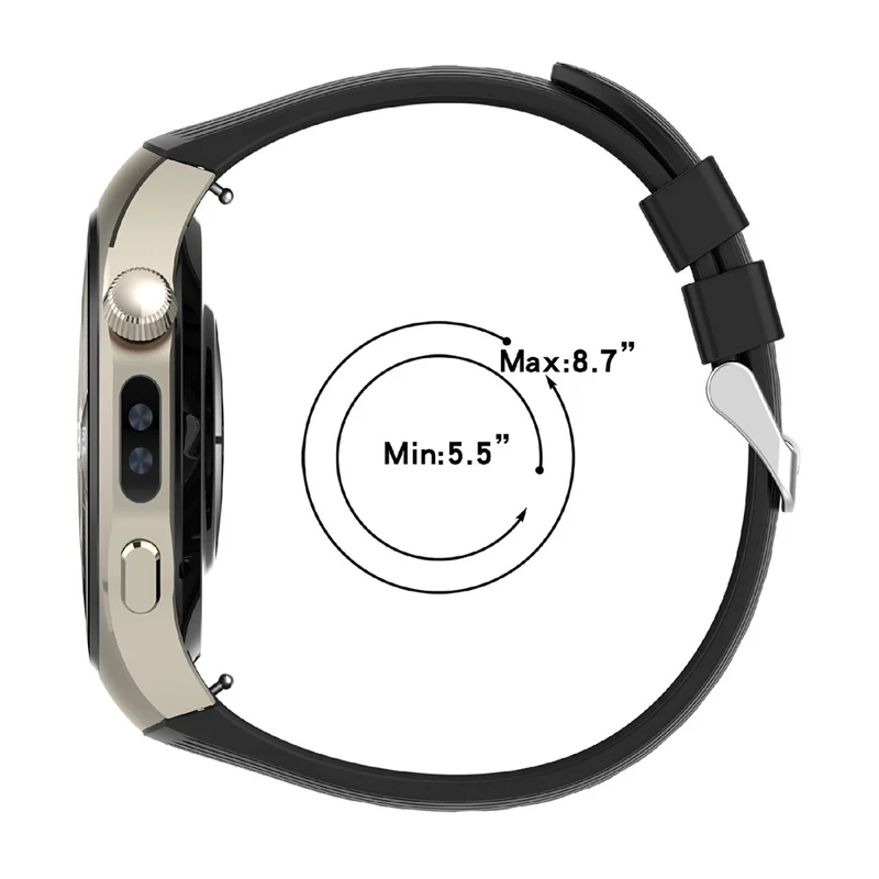 Super Robust Huawei Watch 5 46mm Silikon Armband