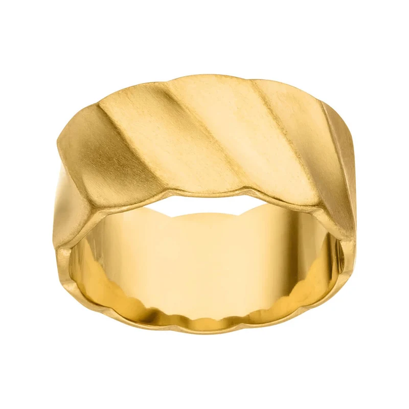 M&M Ring New Structures Gold matt | Modell 441