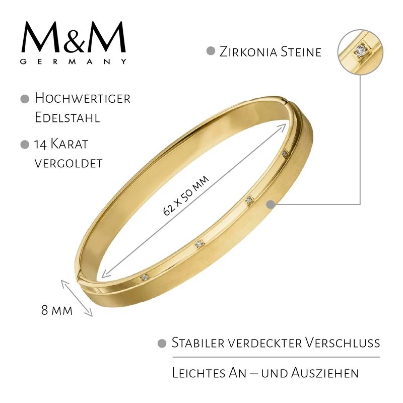 M&M Armreif Modern Glam Gold | Modell 400