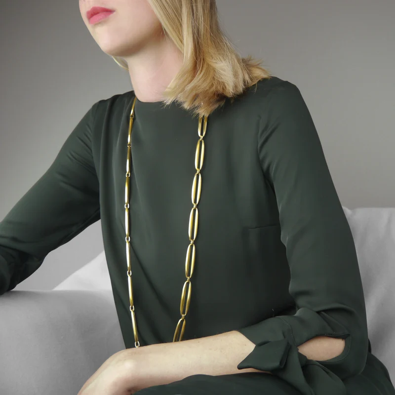 M&M lange Gliederkette Oval Collection Gold | Modell 410