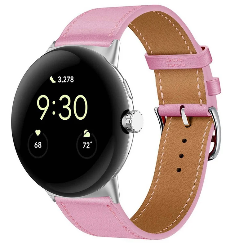 Mega Entzückend Google Pixel Watch 3 XL 45mm Echtes Leder Armband