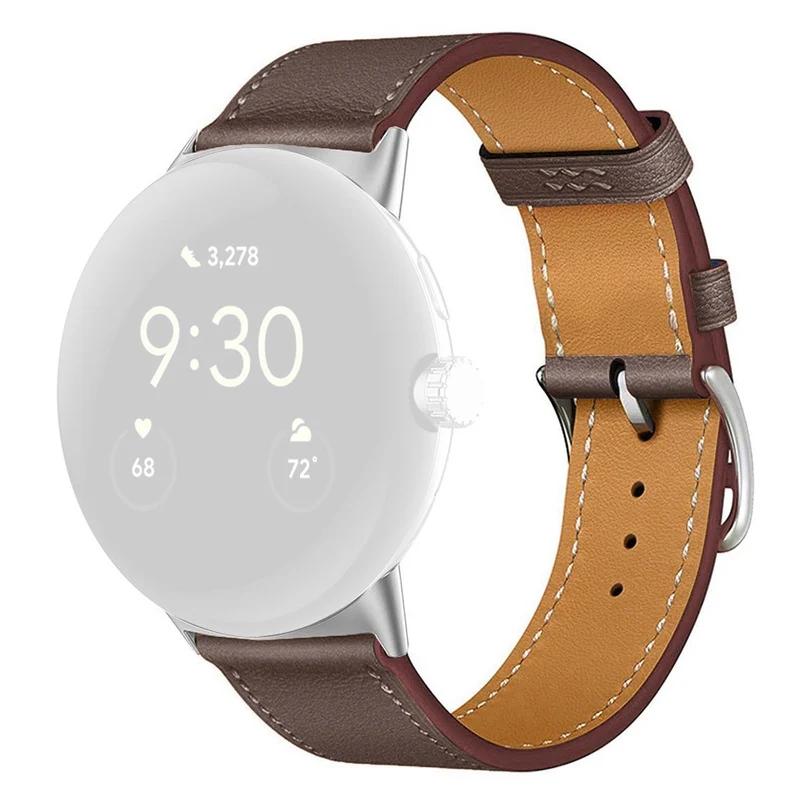 Mega Entzückend Google Pixel Watch 3 XL 45mm Echtes Leder Armband