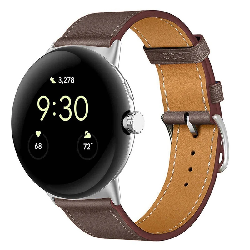 Mega Entzückend Google Pixel Watch 3 XL 45mm Echtes Leder Armband