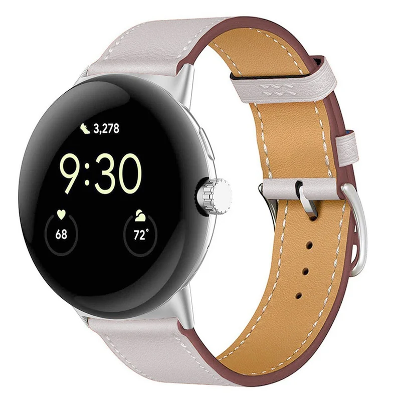 Mega Entzückend Google Pixel Watch 3 XL 45mm Echtes Leder Armband