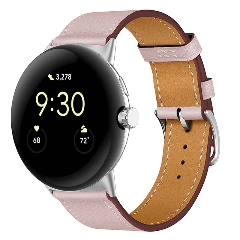 Mega Entzückend Google Pixel Watch 3 XL 45mm Echtes Leder Armband