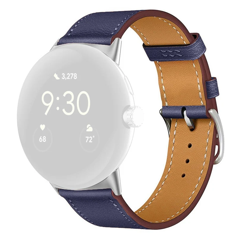 Unglaublich Stark Google Pixel Watch 3 41mm / Google Pixel Watch 2 Echtes Leder Universell Armband
