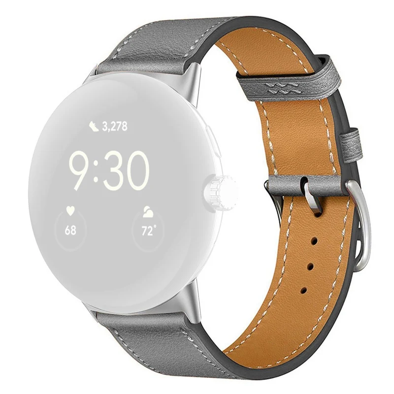 Unglaublich Stark Google Pixel Watch 3 41mm / Google Pixel Watch 2 Echtes Leder Universell Armband