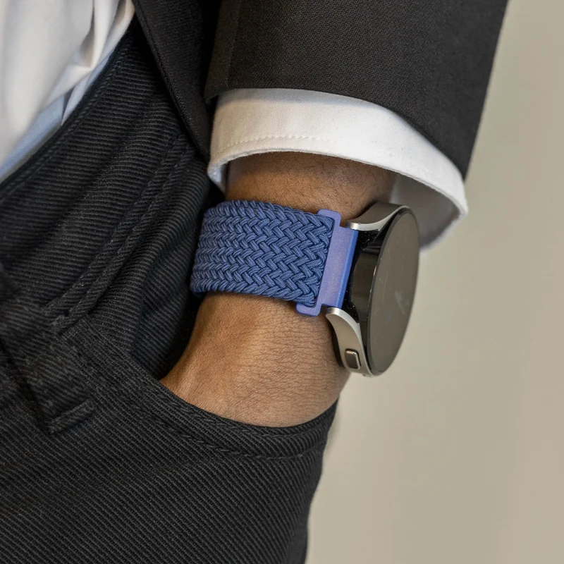 Motorola Moto Watch Ultra Geflochtenes Armband P-Buckle (Blau)