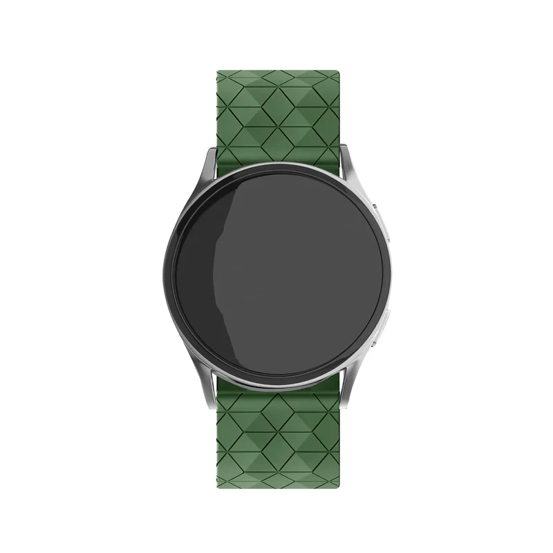 Motorola Moto Watch Ultra Silikonarmband Hexagons (Armeegrün)