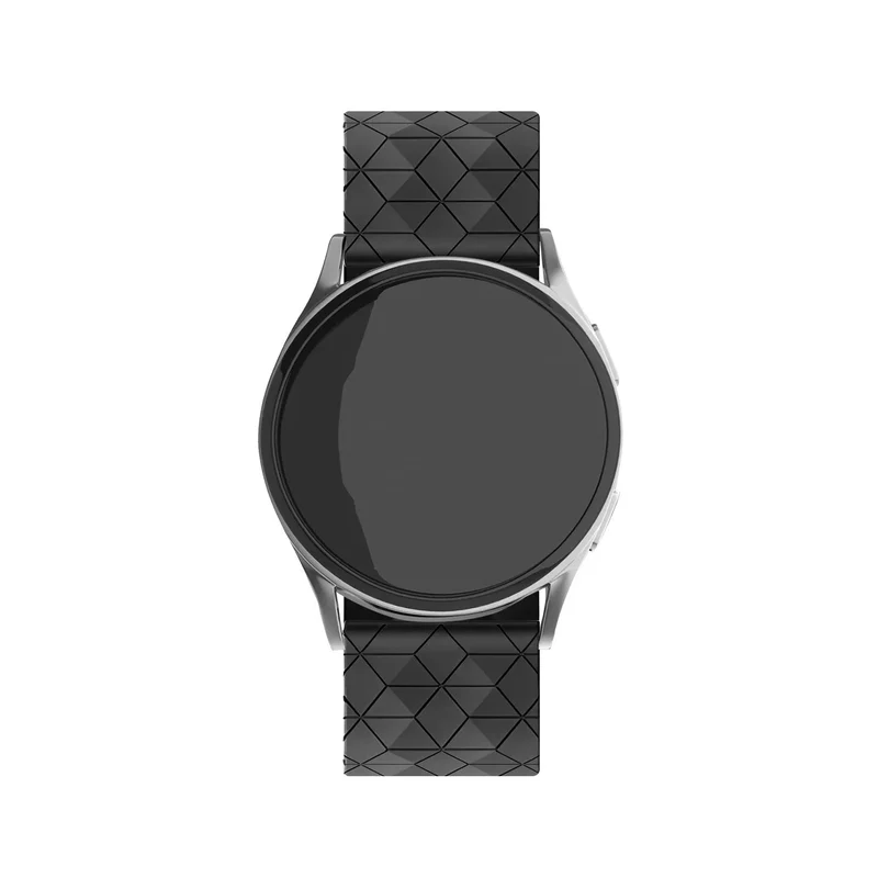 Motorola Moto Watch Ultra Silikonarmband Hexagons (Schwarz)