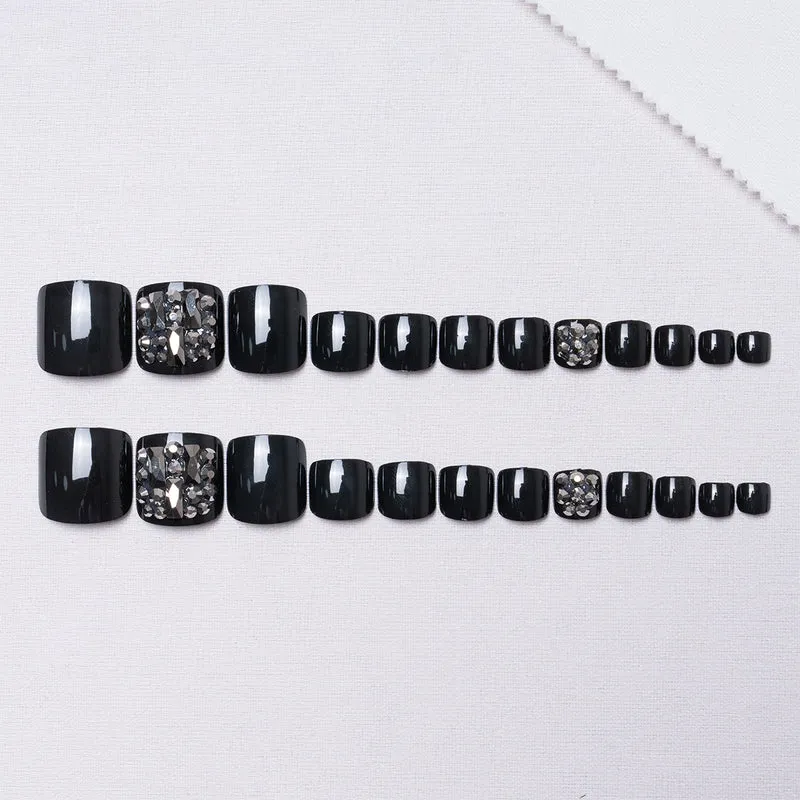 Dekoratives Rhinestone Pediküre Set 1791110394