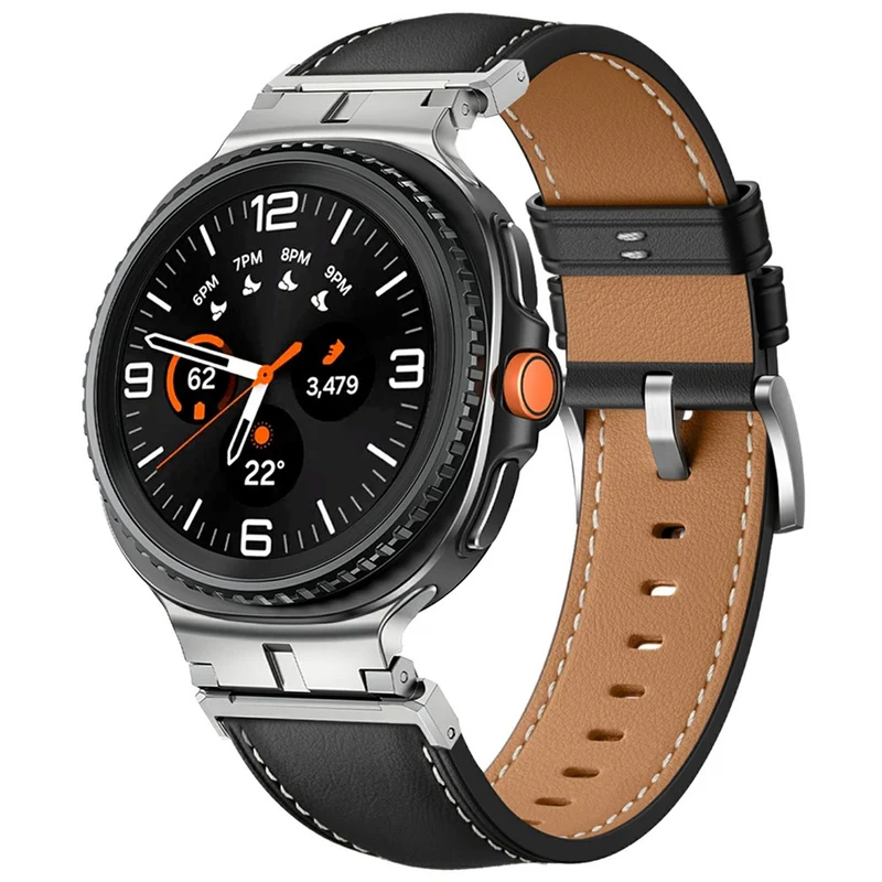 Bemerkenswert Elegant Samsung Smartwatch Echtes Leder Universell Armband
