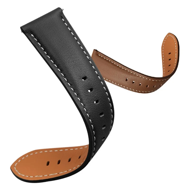 Bemerkenswert Elegant Samsung Smartwatch Echtes Leder Universell Armband