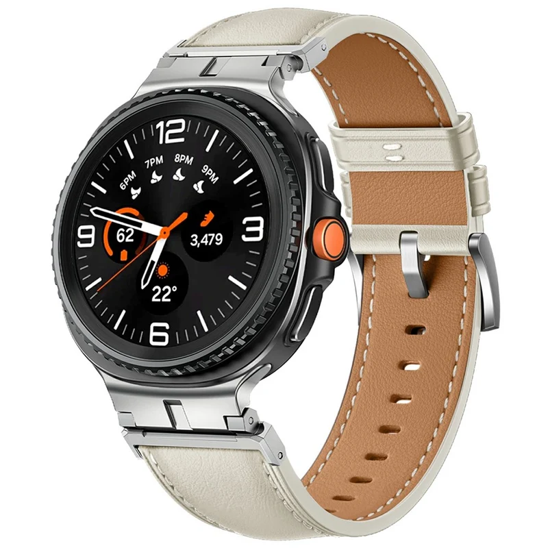 Bemerkenswert Elegant Samsung Smartwatch Echtes Leder Universell Armband