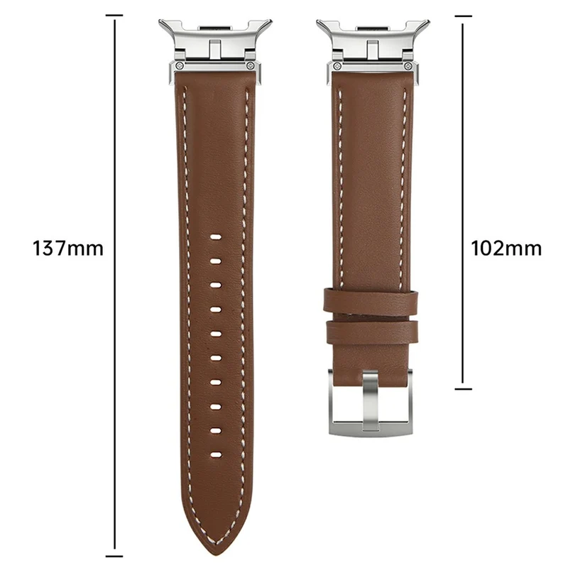 Bemerkenswert Elegant Samsung Smartwatch Echtes Leder Universell Armband