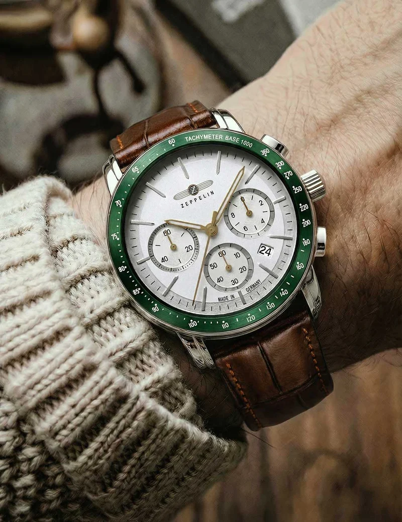 Zeppelin New York 8878-4 Herren Chronograph • Quarz-Chronograph • 5 ATM wasserdicht