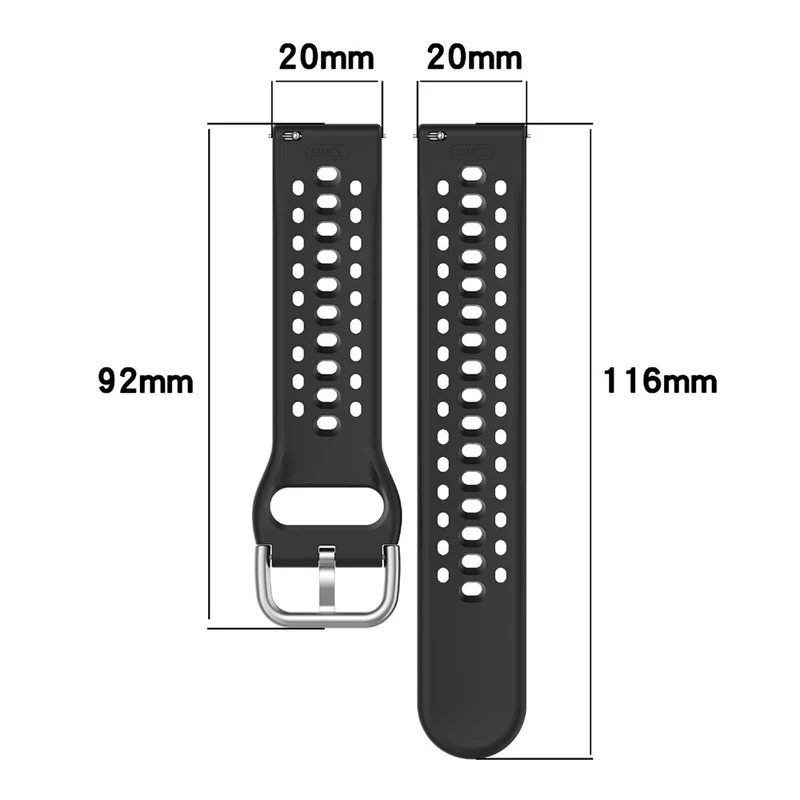 Mega Bequem Amazfit Active 2 Square Silikon Armband