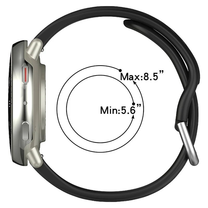 Mega Bequem Amazfit Active 2 Square Silikon Armband