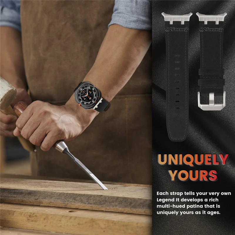Mega Süß Samsung Smartwatch Echtes Leder Universell Armband