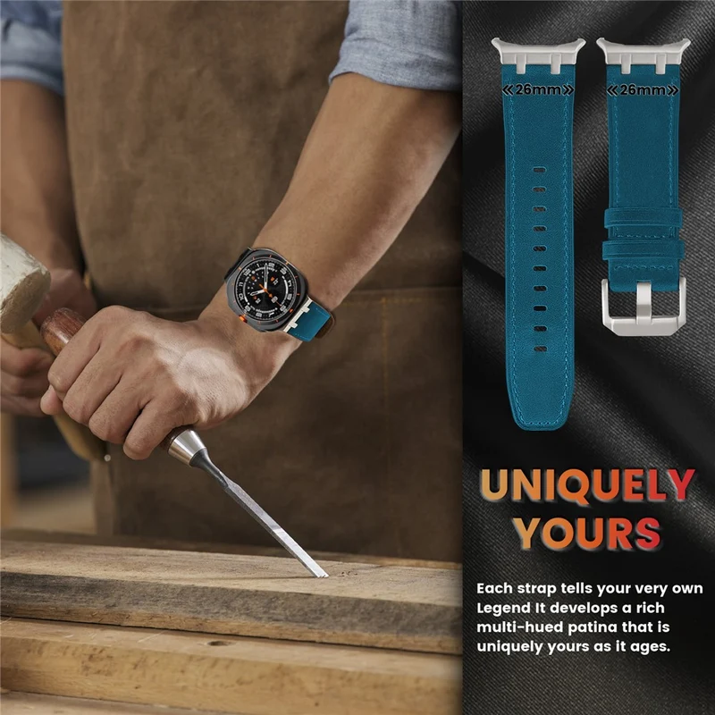 Mega Süß Samsung Smartwatch Echtes Leder Universell Armband