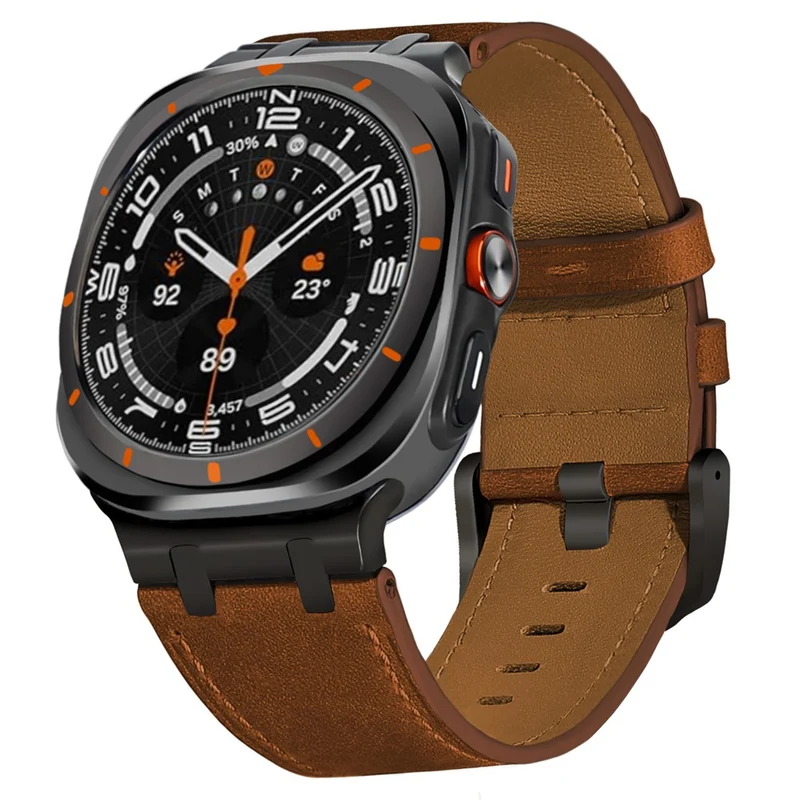 Mega Süß Samsung Smartwatch Echtes Leder Universell Armband