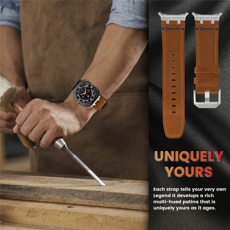 Mega Süß Samsung Smartwatch Echtes Leder Universell Armband