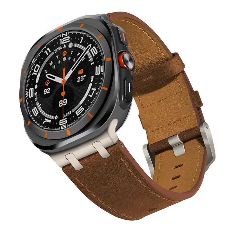 Mega Süß Samsung Smartwatch Echtes Leder Universell Armband