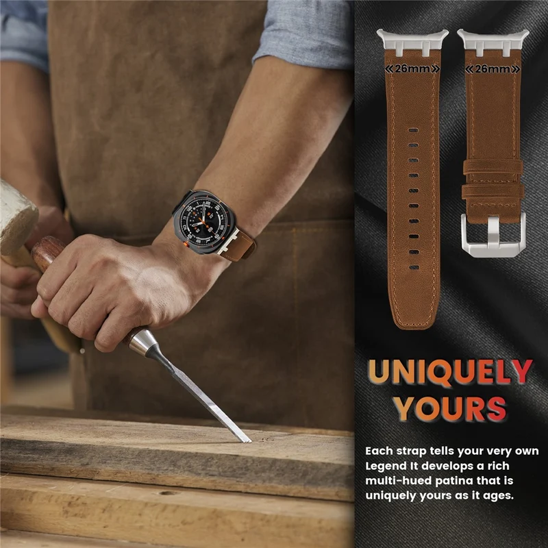Mega Süß Samsung Smartwatch Echtes Leder Universell Armband