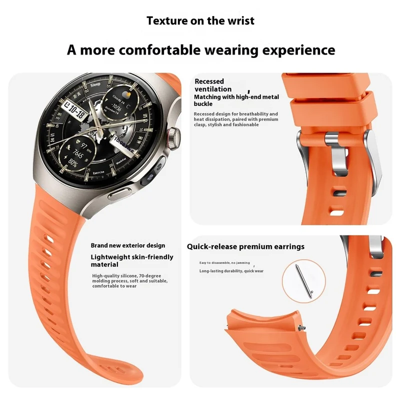 Mega Gut Huawei Watch 5 46mm Silikon Armband