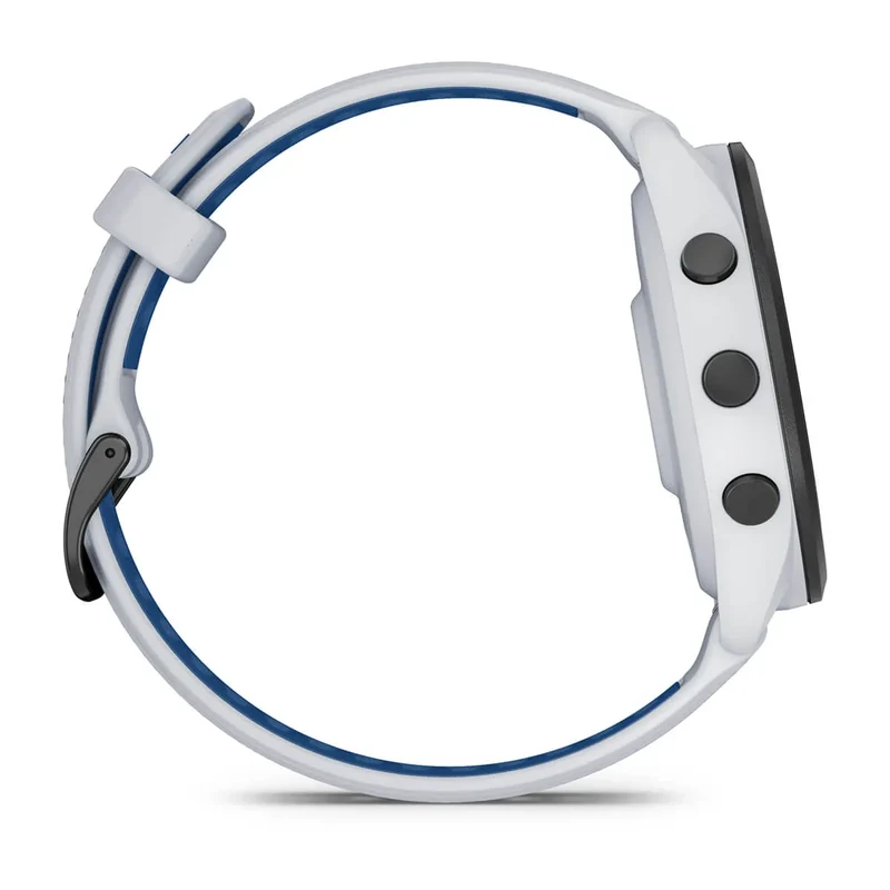 Garmin Forerunner 265 Weiss/Schwarz mit Schnellwechsel-Silikon-Armband